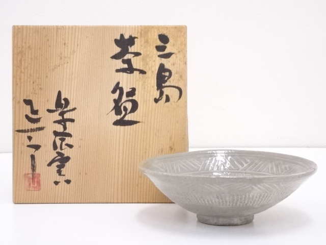 JAPANESE TEA CEREMONY / MISHIMA CHAWAN(TEA BOWL)
